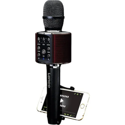 Lenco Ασύρματο Μικρόφωνο Karaoke σε Μαύρο Χρώμα Lenco Ασύρματο Μικρόφωνο Karaoke σε Μαύρο Χρώμα