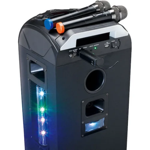 Lenco Ασύρματο Μικρόφωνο Karaoke Set of 2 σε Μαύρο Χρώμα Lenco Ασύρματο Μικρόφωνο Karaoke Set of 2 σε Μαύρο Χρώμα
