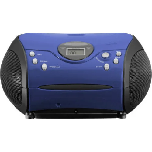 Lenco Φορητό Ηχοσύστημα με CD / MP3 / Ραδιόφωνο σε Μπλε Χρώμα Lenco Φορητό Ηχοσύστημα με CD / MP3 / Ραδιόφωνο σε Μπλε Χρώμα