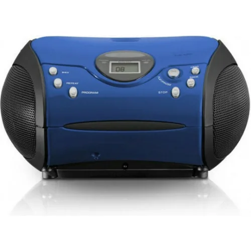 Lenco Φορητό Ηχοσύστημα με CD / MP3 / Ραδιόφωνο σε Μπλε Χρώμα Lenco Φορητό Ηχοσύστημα με CD / MP3 / Ραδιόφωνο σε Μπλε Χρώμα