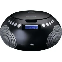Lenco Φορητό Ηχοσύστημα SCD-331 με Bluetooth / CD / MP3 / USB / Ραδιόφωνο σε Μαύρο Χρώμα