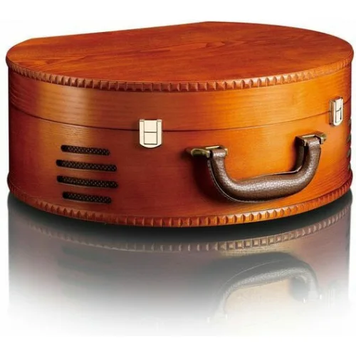 Lenco TT-34 TT-34 Βαλιτσάκι Πικάπ Belt Drive με Προενίσχυση και Ενσωματωμένα Ηχεία Καφέ