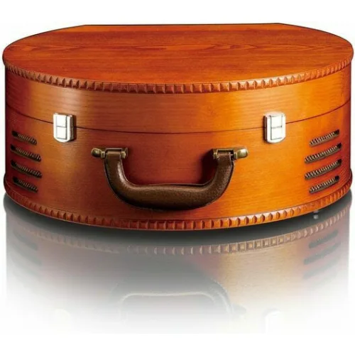 Lenco TT-34 TT-34 Βαλιτσάκι Πικάπ Belt Drive με Προενίσχυση και Ενσωματωμένα Ηχεία Καφέ