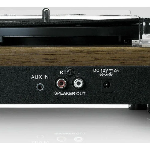 Lenco LS-100WD Wood LS-100WD Πικάπ Belt Drive με Προενίσχυση και Ενσωματωμένα Ηχεία Καφέ