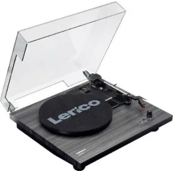 Lenco LS-10 LEN-LS10BLA Πικάπ Belt Drive με Προενίσχυση και Ενσωματωμένα Ηχεία Μαύρο