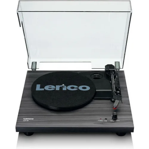 Lenco LS-10 LEN-LS10BLA Πικάπ Belt Drive με Προενίσχυση και Ενσωματωμένα Ηχεία Μαύρο
