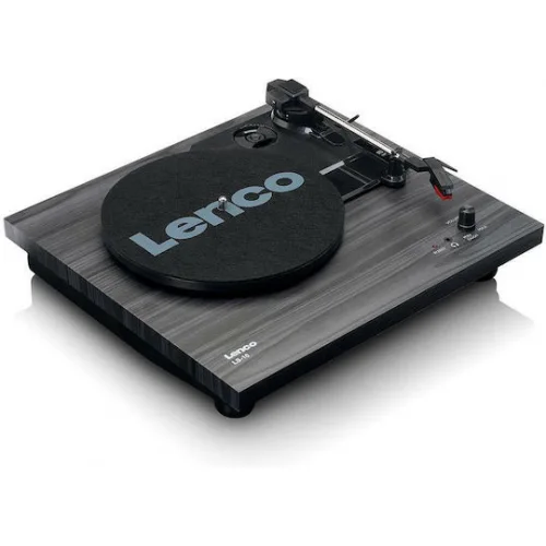 Lenco LS-10 LEN-LS10BLA Πικάπ Belt Drive με Προενίσχυση και Ενσωματωμένα Ηχεία Μαύρο