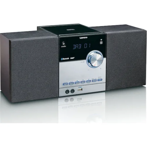 Lenco Ηχοσύστημα 2.0 MC-150 MC-150 20W με CD Player και Bluetooth Μαύρο