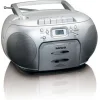 Lenco Φορητό Ηχοσύστημα SCD-420 με CD / Κασετόφωνο / Ραδιόφωνο σε Ασημί Χρώμα