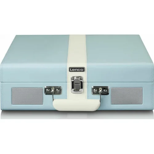 Lenco TT-110 TT110BW Βαλιτσάκι Πικάπ Belt Drive με Προενίσχυση και Ενσωματωμένα Ηχεία Μπλε