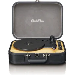 Lenco TT-116 TT-116BK Βαλιτσάκι Πικάπ Belt Drive με Προενίσχυση και Ενσωματωμένα Ηχεία Μαύρο