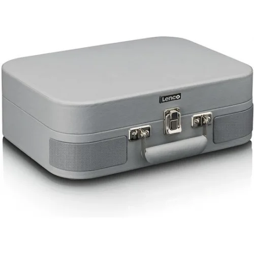 Lenco TT-116 TT-116GR Βαλιτσάκι Πικάπ Belt Drive με Προενίσχυση και Ενσωματωμένα Ηχεία Γκρι