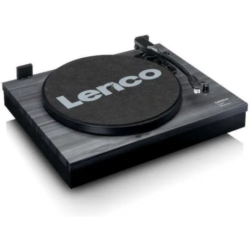 Lenco LS-301 LS-301BK Πικάπ Belt Drive με Προενίσχυση και Ενσωματωμένα Ηχεία Μαύρο