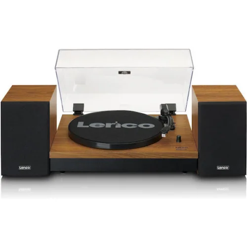 Lenco Πικάπ Belt Drive με Προενίσχυση και Ενσωματωμένα Ηχεία Καφέ