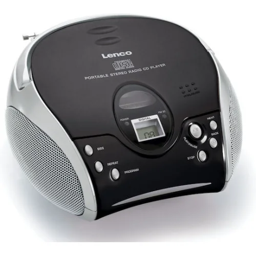Lenco Φορητό Ηχοσύστημα με CD / MP3 / Ραδιόφωνο σε Μαύρο Χρώμα