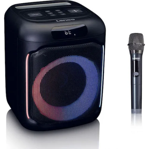 Lenco Σύστημα Karaoke με Ασύρματo Μικρόφωνo σε Μαύρο Χρώμα