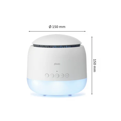 Alecto Led Συσκευή Αρωματοθεραπείας με Φωτάκι Νυκτός 3 σε 1 Λευκή BC-23