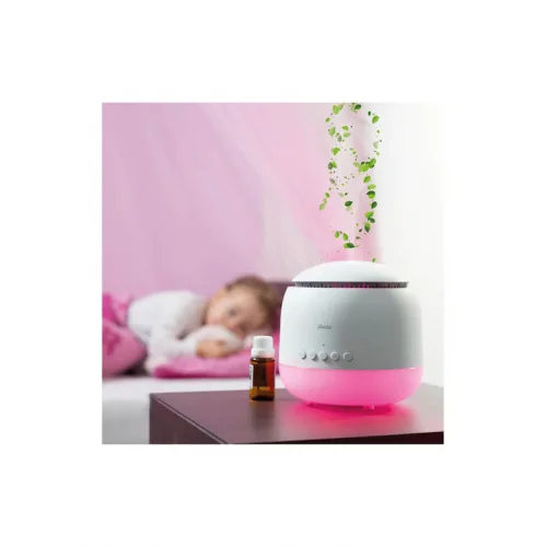 Alecto Led Συσκευή Αρωματοθεραπείας με Φωτάκι Νυκτός 3 σε 1 Λευκή BC-23