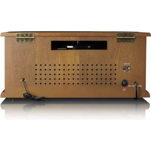 Lenco TCD-2551 Πικάπ Belt Drive με Προενίσχυση και Ενσωματωμένα Ηχεία Καφέ