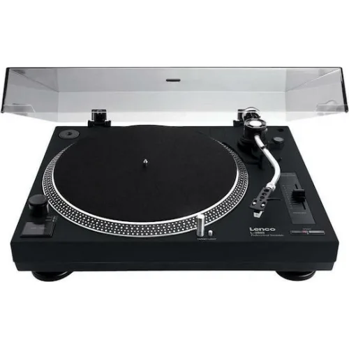 Lenco L-3808 L3808SW Πικάπ Direct Drive με Προενίσχυση Μαύρο
