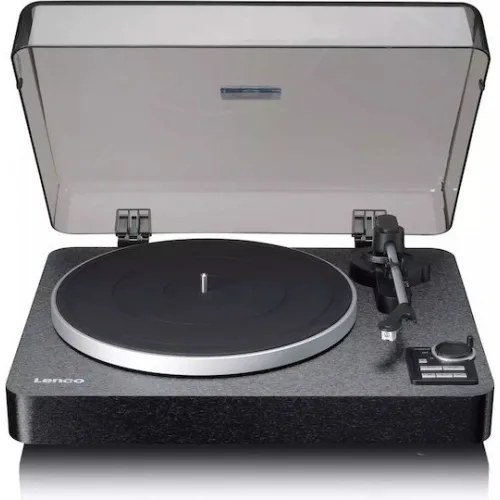 Lenco LBTA-165 LBTA-165BK Βαλιτσάκι Πικάπ Belt Drive με Προενίσχυση Μαύρο