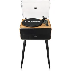 Lenco LS-570OK Πικάπ Belt Drive με Προενίσχυση και Ενσωματωμένα Ηχεία Καφέ