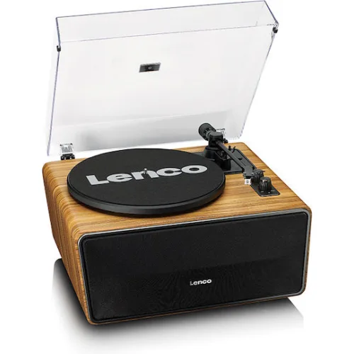 Lenco LS-570OK Πικάπ Belt Drive με Προενίσχυση και Ενσωματωμένα Ηχεία Καφέ