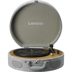 Lenco LS-66GY Βαλιτσάκι Πικάπ Belt Drive με Προενίσχυση και Ενσωματωμένα Ηχεία Γκρι