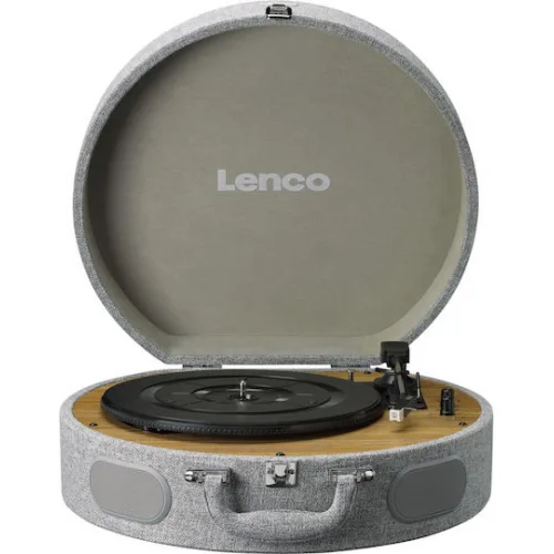 Lenco LS-66GY Βαλιτσάκι Πικάπ Belt Drive με Προενίσχυση και Ενσωματωμένα Ηχεία Γκρι