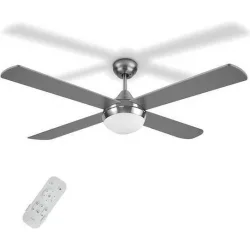 Life Ανεμιστήρας Οροφής 122cm με Φως και Τηλεχειριστήριο Ασημί