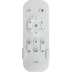 Life Ανεμιστήρας Οροφής 122cm με Φως και Τηλεχειριστήριο Ασημί