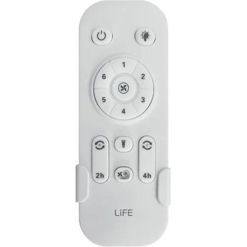 Life Ανεμιστήρας Οροφής 122cm με Φως και Τηλεχειριστήριο Ασημί