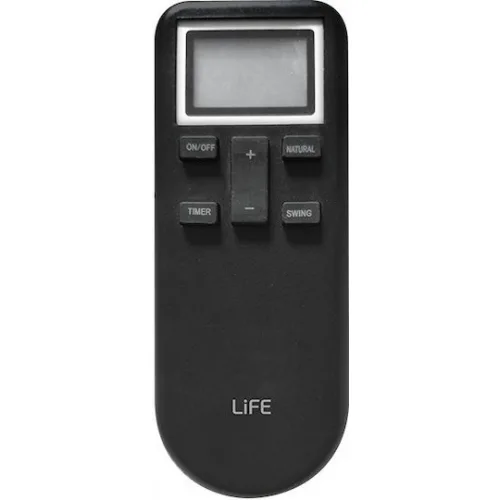 Life Ανεμιστήρας Οροφής 122cm με Φως και Τηλεχειριστήριο Ασημί