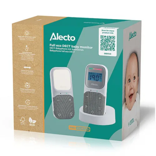 Alecto Ασύρματη Ενδοεπικοινωνία Μωρού με Αμφίδρομη Επικοινωνία & Νανουρίσματα