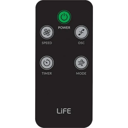 Life The Tower Ανεμιστήρας Πύργος 50W με Τηλεχειριστήριο