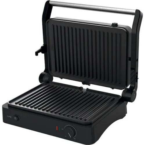 Life Jade Contact Τοστιέρα με Αποσπώμενες Πλάκες για 2 Τοστ 2000W Μαύρη