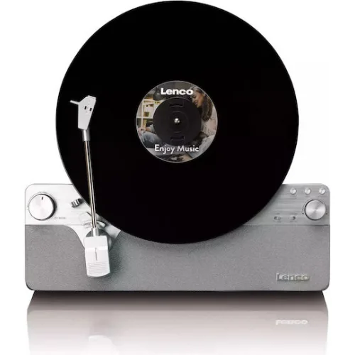 Lenco LSA-071SI Πικάπ Belt Drive με Προενίσχυση και Ενσωματωμένα Ηχεία Ασημί