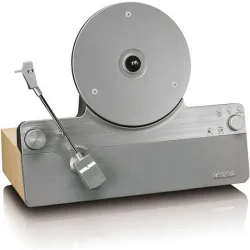 Lenco LSA-071SI Πικάπ Belt Drive με Προενίσχυση και Ενσωματωμένα Ηχεία Ασημί