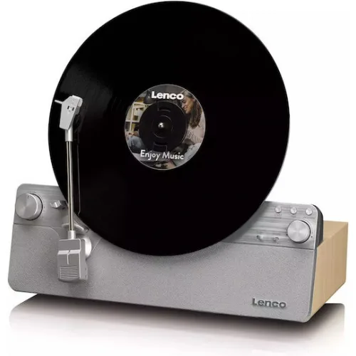 Lenco LSA-071SI Πικάπ Belt Drive με Προενίσχυση και Ενσωματωμένα Ηχεία Ασημί