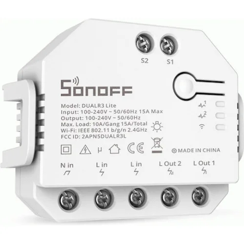 Sonoff Smart Ενδιάμεσος Διακόπτης Wi-Fi