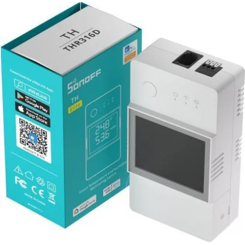 Sonoff THR320D Πολυόργανο Ηλεκτρολογικού Πίνακα Smart Διακόπτης Ελέγχου Θερμοκρασίας/Υγρασίας
