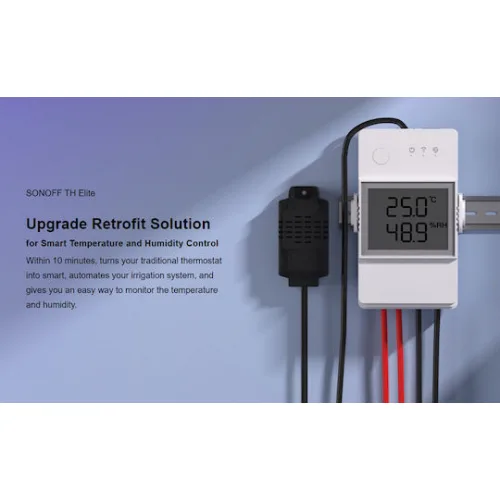 Sonoff THR320D Πολυόργανο Ηλεκτρολογικού Πίνακα Smart Διακόπτης Ελέγχου Θερμοκρασίας/Υγρασίας