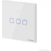 Sonoff TX T2 Εξωτερικός Διακόπτης Τοίχου Αφής Wi-Fi Φωτισμού Τριπλός με Πλαίσιο Λευκός