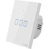Sonoff TX T2 Εξωτερικός Διακόπτης Τοίχου Αφής Wi-Fi Φωτισμού Τριπλός με Πλαίσιο Λευκός