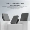 Sonoff Χωνευτός Διακόπτης Τοίχου Wi-Fi Φωτισμού Τριπλός με Πλαίσιο Γκρι