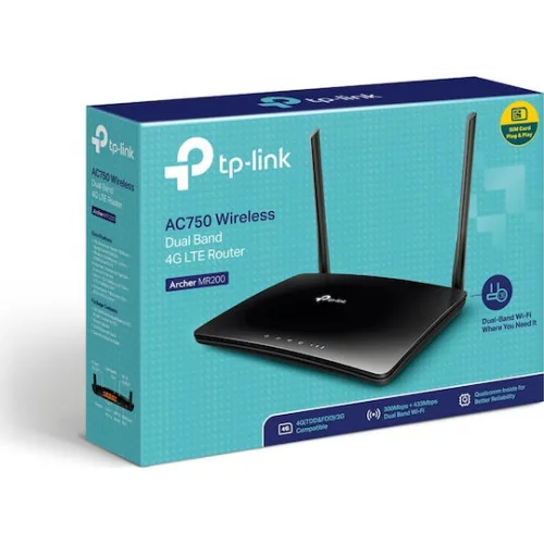 TP-LINK Archer MR200 v4 Ασύρματο 4G Mobile Router Wi‑Fi 5 με 4 Θύρες Ethernet