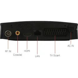 Powertech PT-779 Ψηφιακός Δέκτης Mpeg-4 Full HD (1080p) με Λειτουργία PVR (Εγγραφή σε USB) Σύνδεσεις SCART / HDMI / USB