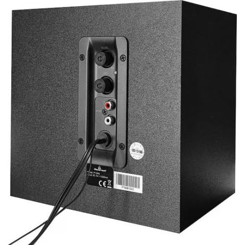 Powertech Premium Sound PT-846 Ηχεία Υπολογιστή 2.1 με Bluetooth και Ισχύ 16W σε Μαύρο Χρώμα