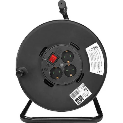 Powertech Μπαλαντέζα Καρούλι 3 Θέσεων με Καλώδιο 50m