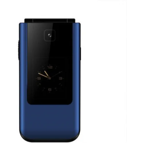 Powertech Sentry Dual II Single SIM Κινητό με Μεγάλα Κουμπιά Μπλε